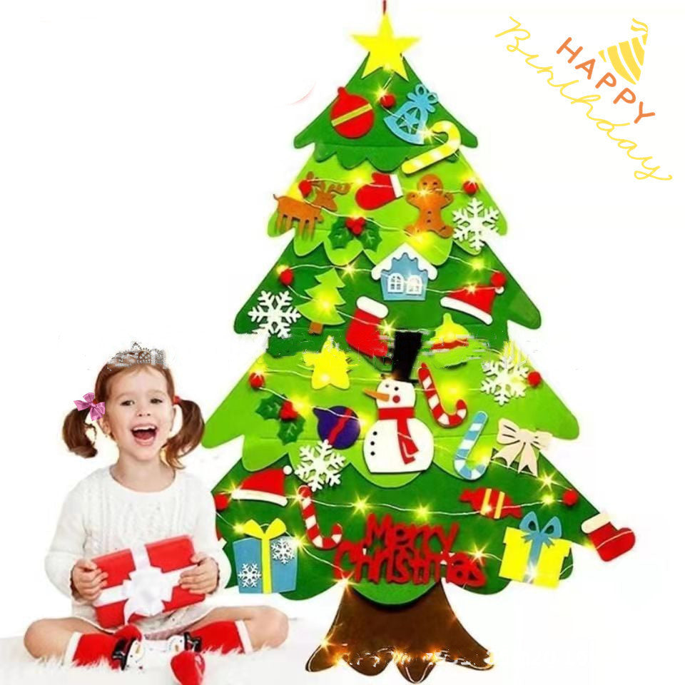 DIY Felt cloth Christmas tree Puzzle