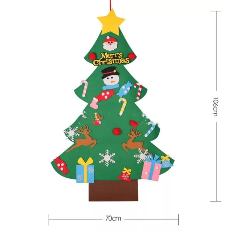 DIY Felt cloth Christmas tree Puzzle