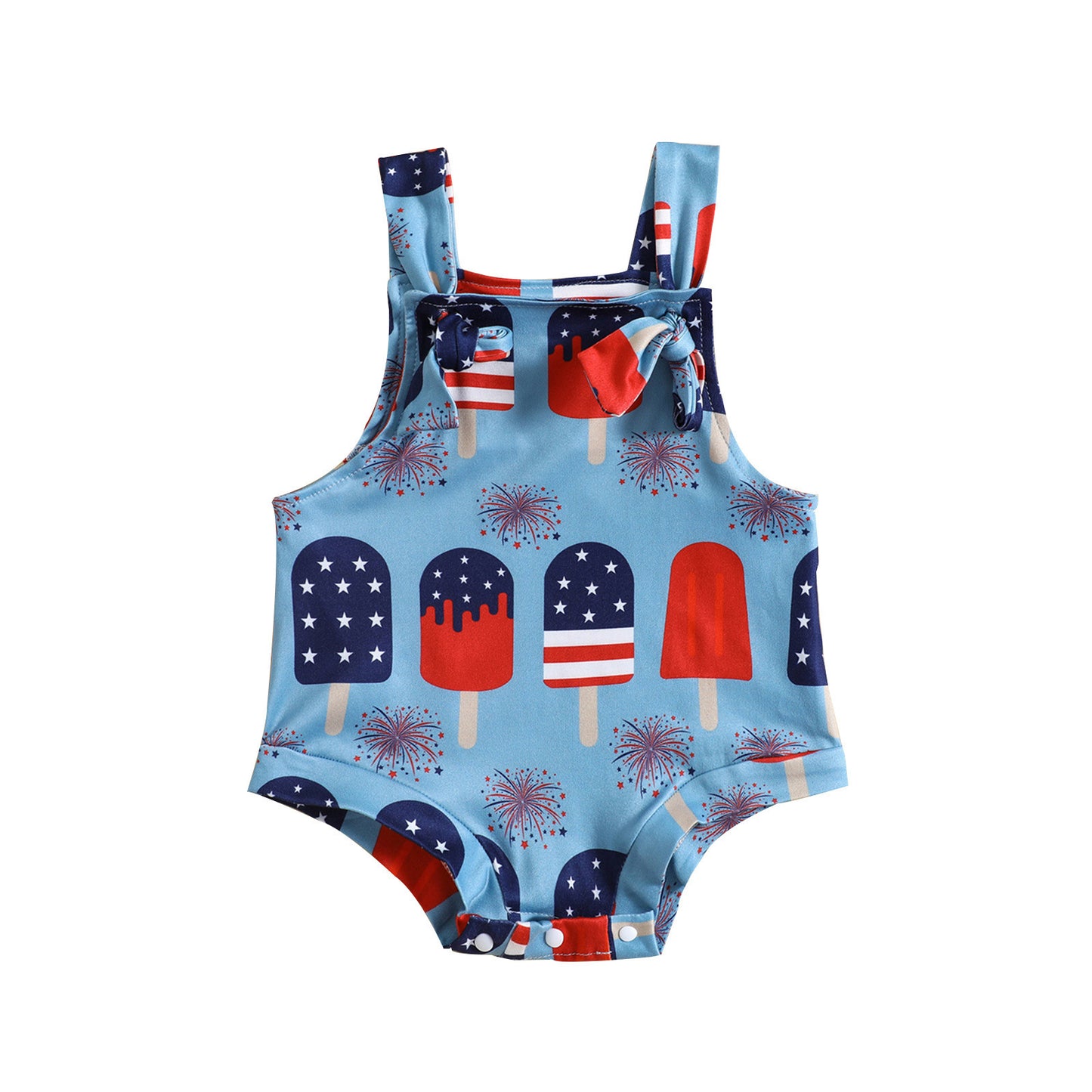 Baby Front Knotted Suspender Pants