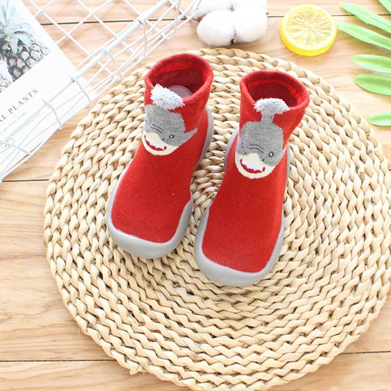 Soft Shoes Socks for Baby, Toddler, and Children Floor Socks Soft Rubber Sole Shoes Knit
