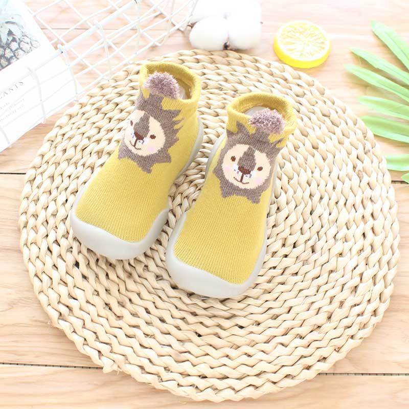 Soft Shoes Socks for Baby, Toddler, and Children Floor Socks Soft Rubber Sole Shoes Knit