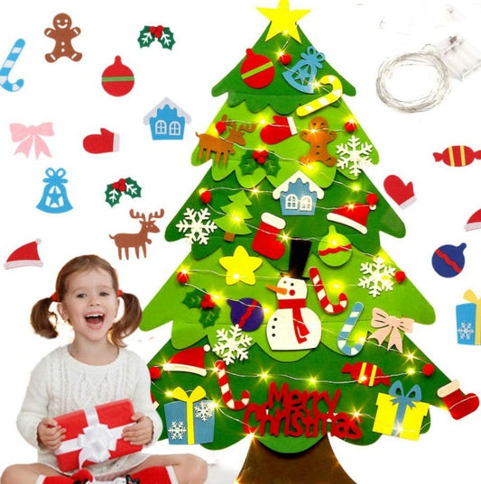 DIY Felt cloth Christmas tree Puzzle