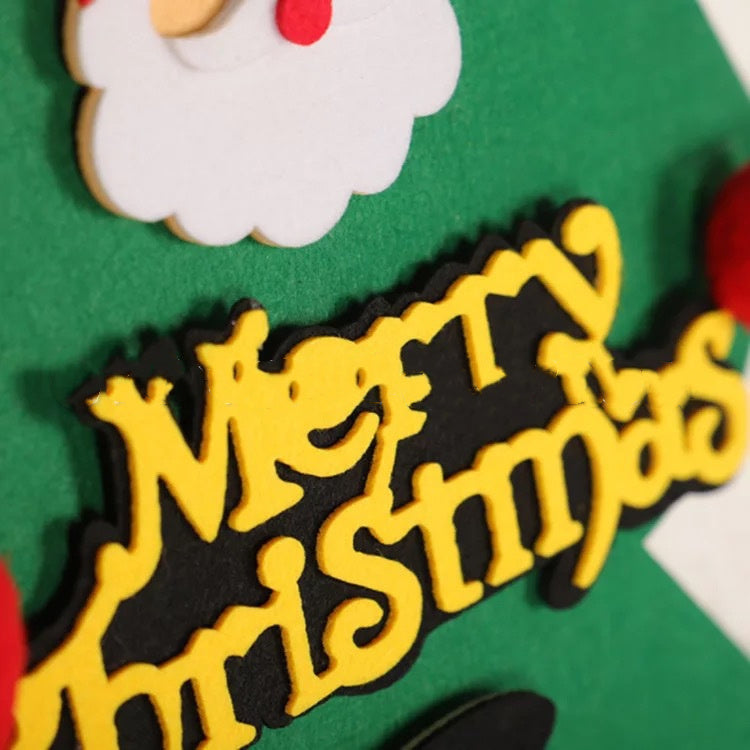 DIY Felt cloth Christmas tree Puzzle