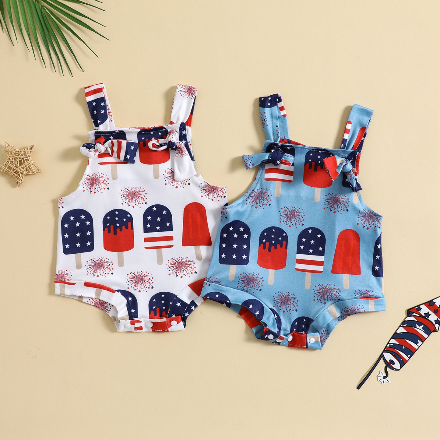 Baby Front Knotted Suspender Pants