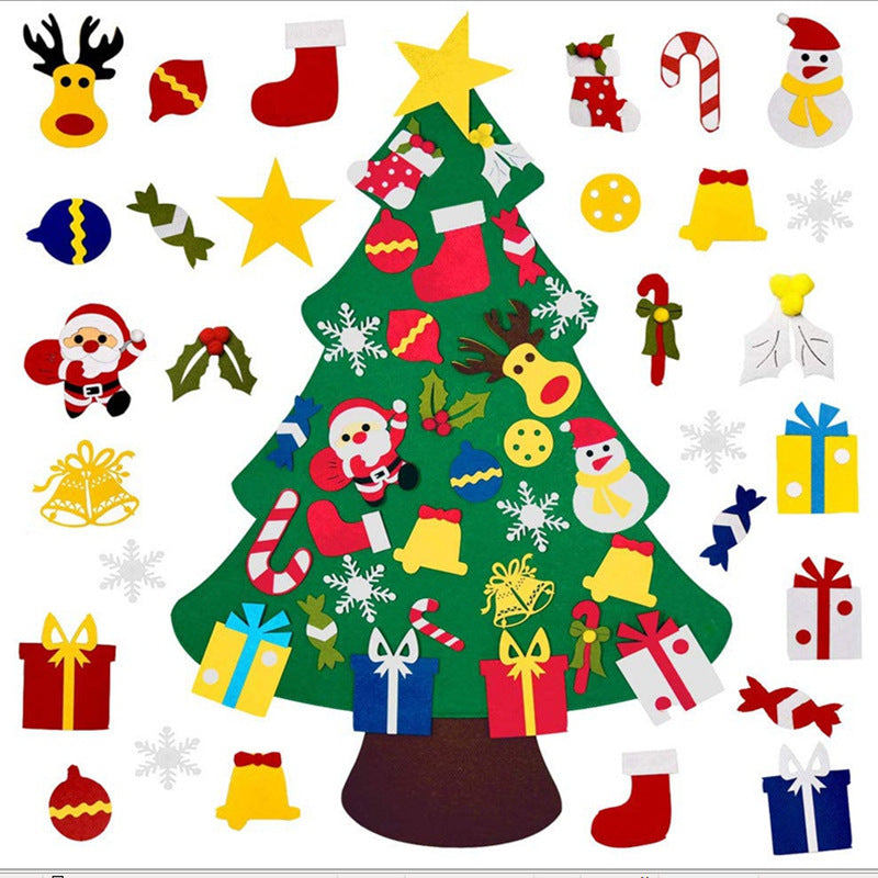 DIY Felt cloth Christmas tree Puzzle