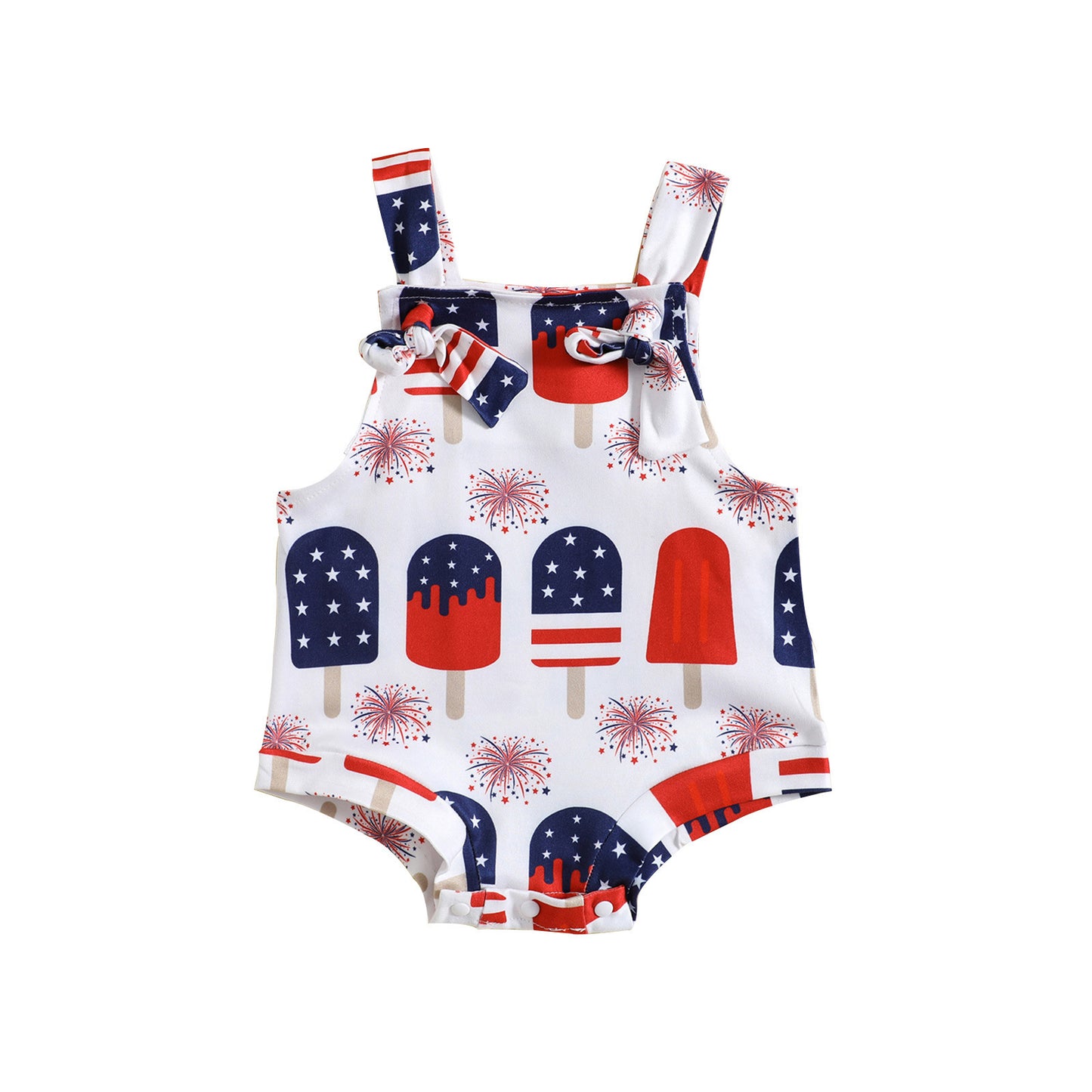 Baby Front Knotted Suspender Pants