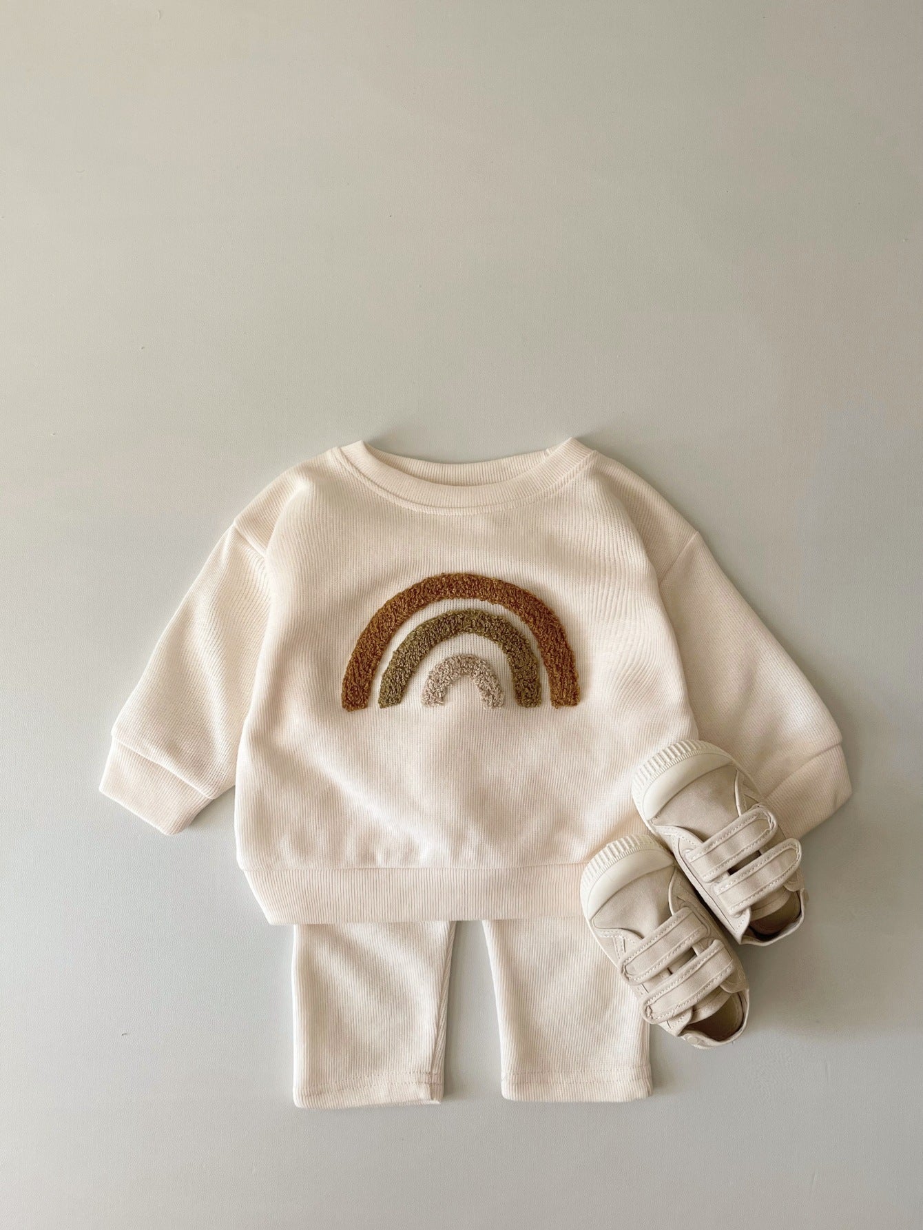 Newborn Embroidery Baby Long Sleeve Two-piece Suit