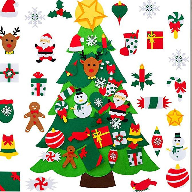 DIY Felt cloth Christmas tree Puzzle