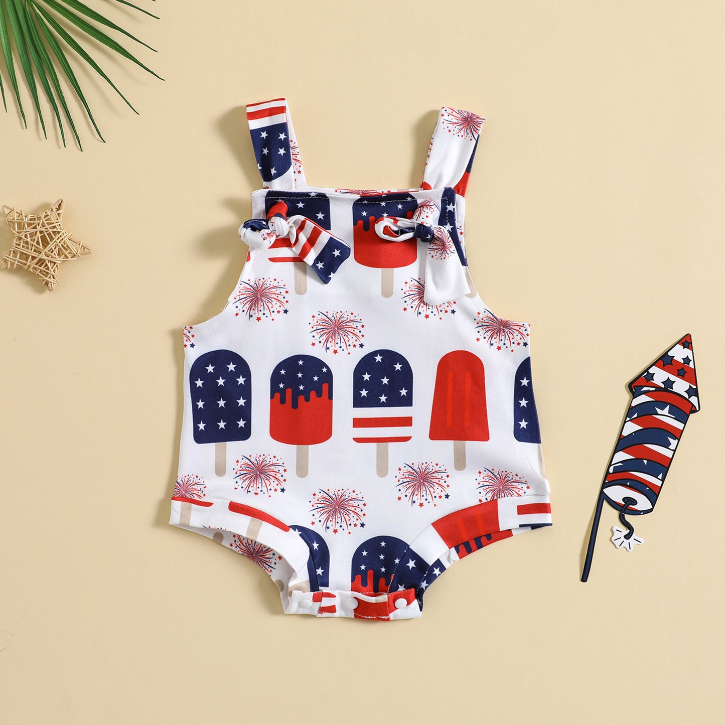 Baby Front Knotted Suspender Pants