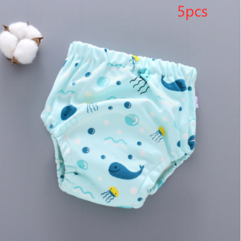 Washable Baby Training Pants 6-layer Gauze Diaper Cover