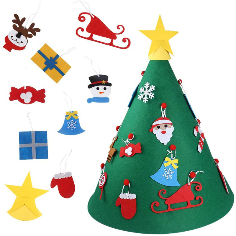 DIY Felt cloth Christmas tree Puzzle