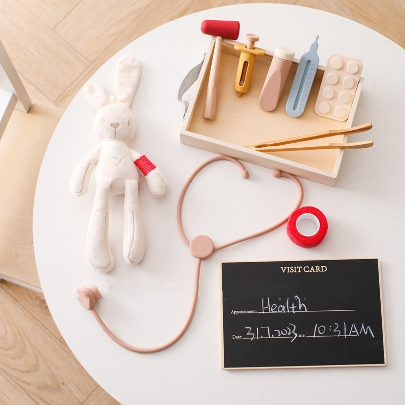Children Playhouse Toy Doctor Stethoscope Educational Set