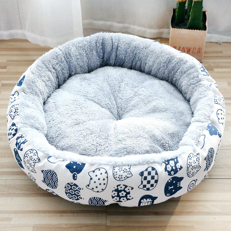 Dog And Cat Padded Cotton Bed