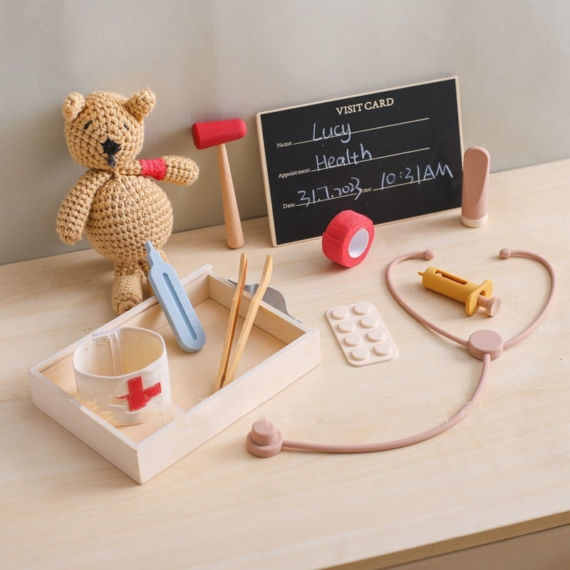 Children Playhouse Toy Doctor Stethoscope Educational Set