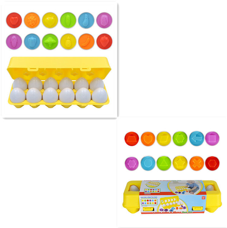 Smart Egg Shape Matching Montessori Eggs Toy for Kids & Children