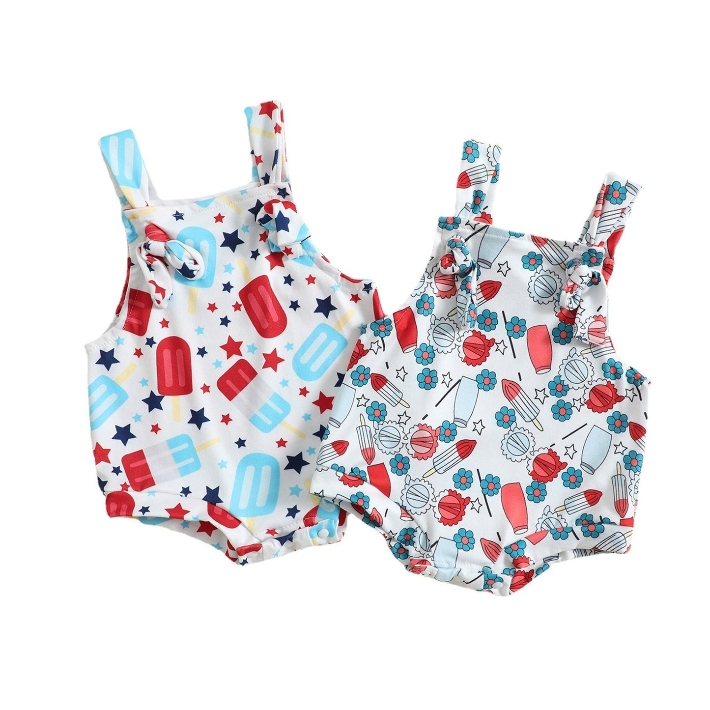 Baby Front Knotted Suspender Pants