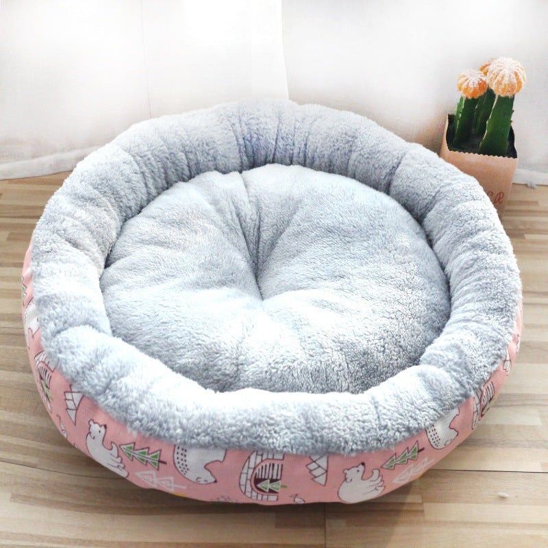 Dog And Cat Padded Cotton Bed