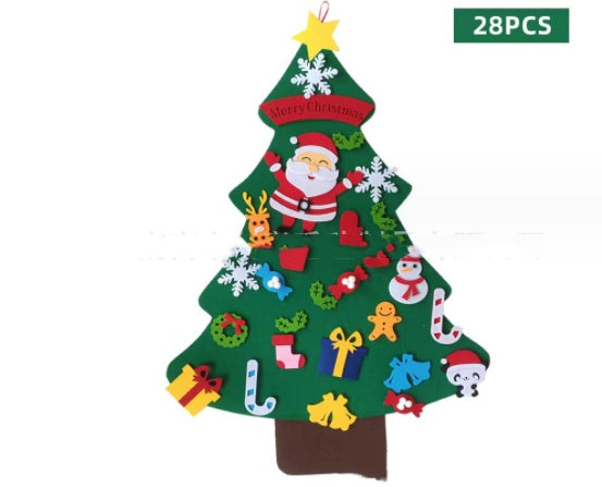 DIY Felt cloth Christmas tree Puzzle