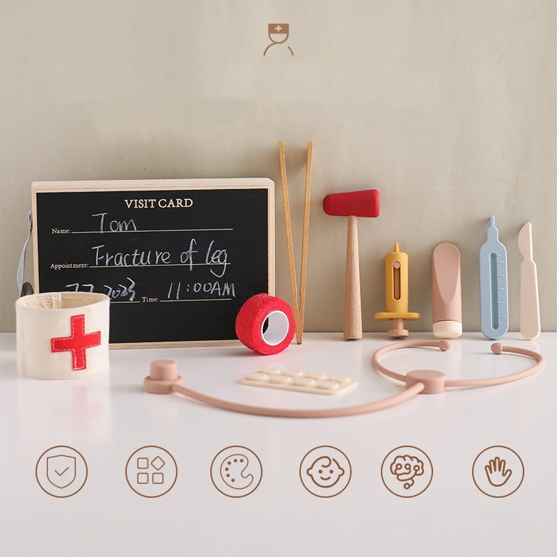 Children Playhouse Toy Doctor Stethoscope Educational Set