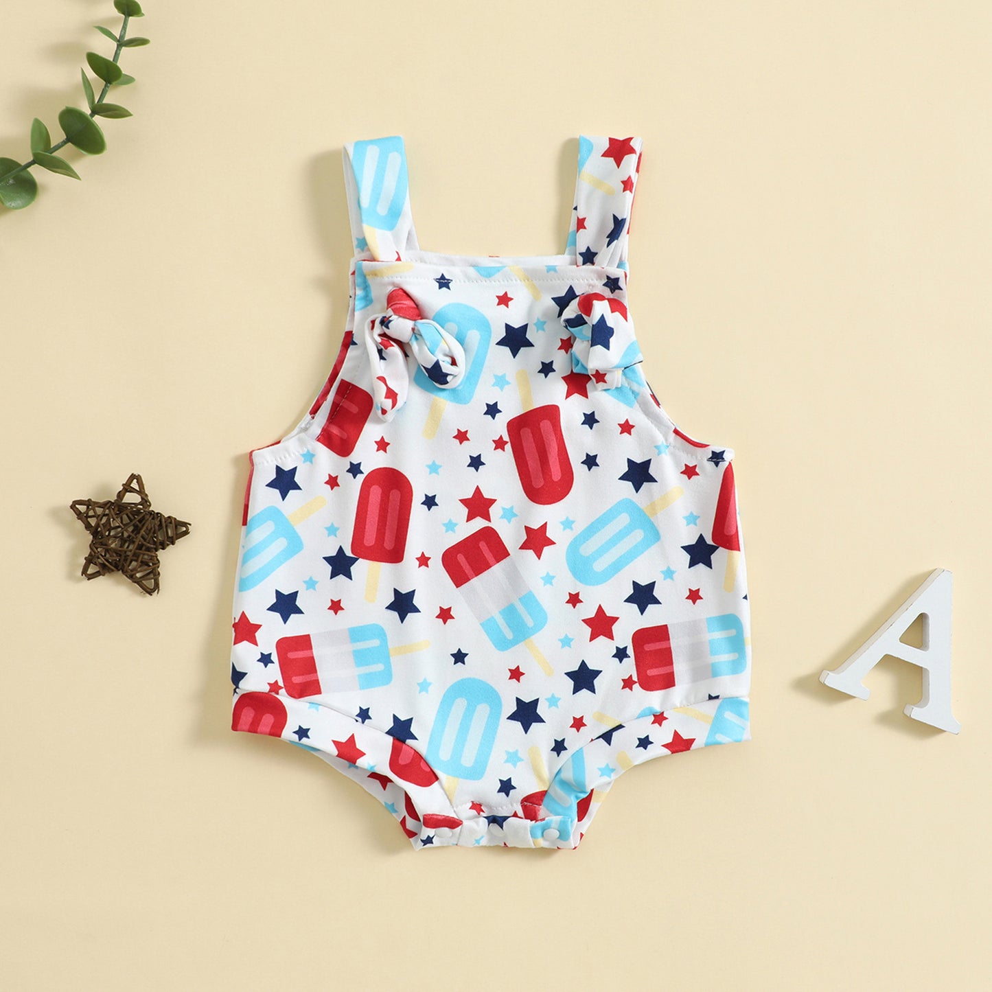 Baby Front Knotted Suspender Pants