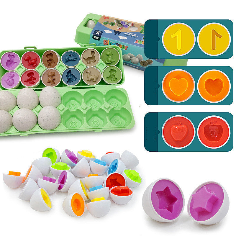 Smart Egg Shape Matching Montessori Eggs Toy for Kids & Children