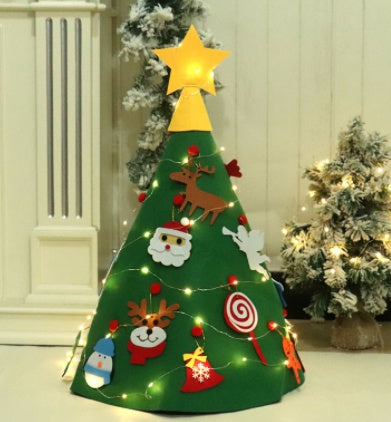 DIY Felt cloth Christmas tree Puzzle