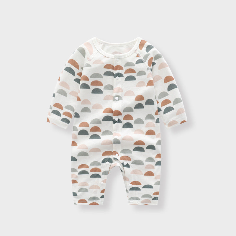 Bamboo Fiber Baby Jumpsuit Unisex Long Sleeve