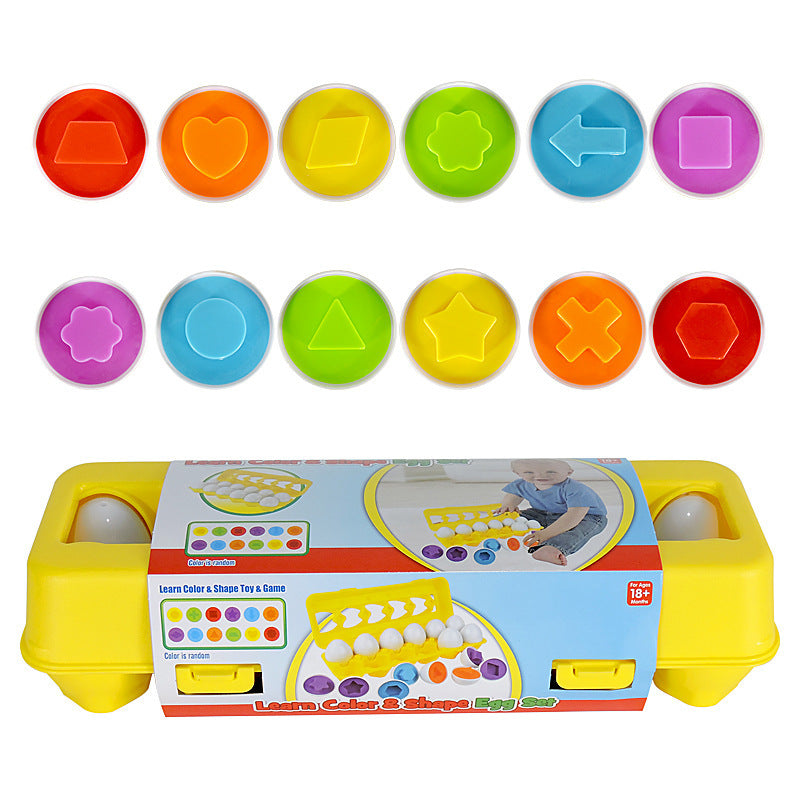 Smart Egg Shape Matching Montessori Eggs Toy for Kids & Children