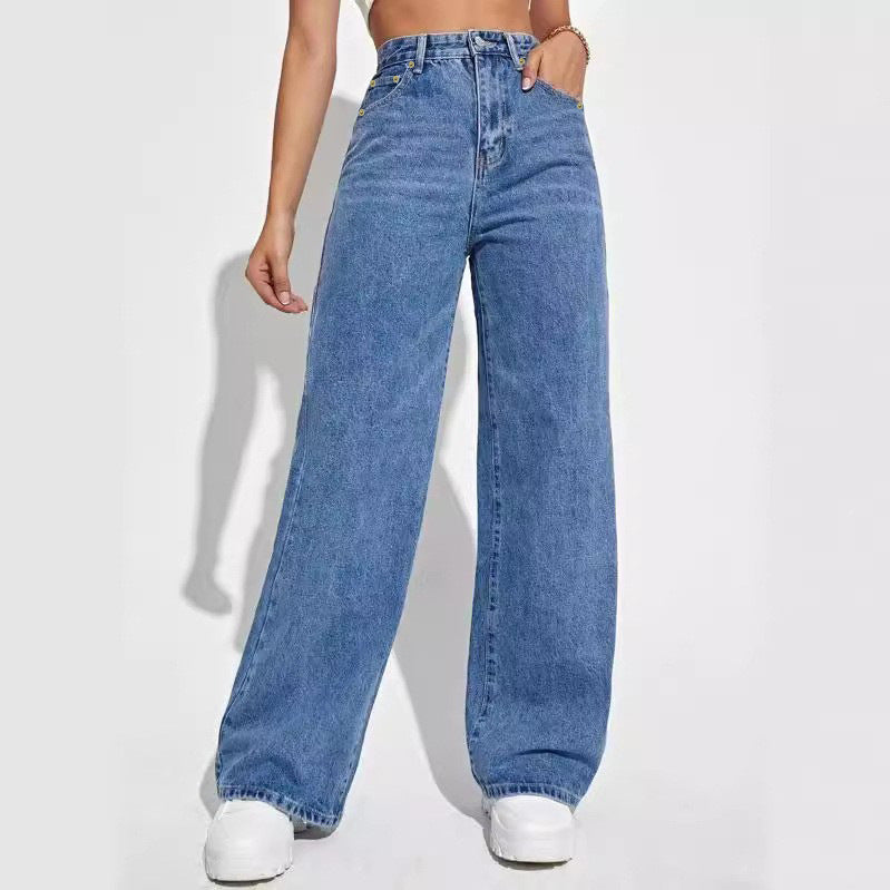 Ladies Wide Leg Jeans
