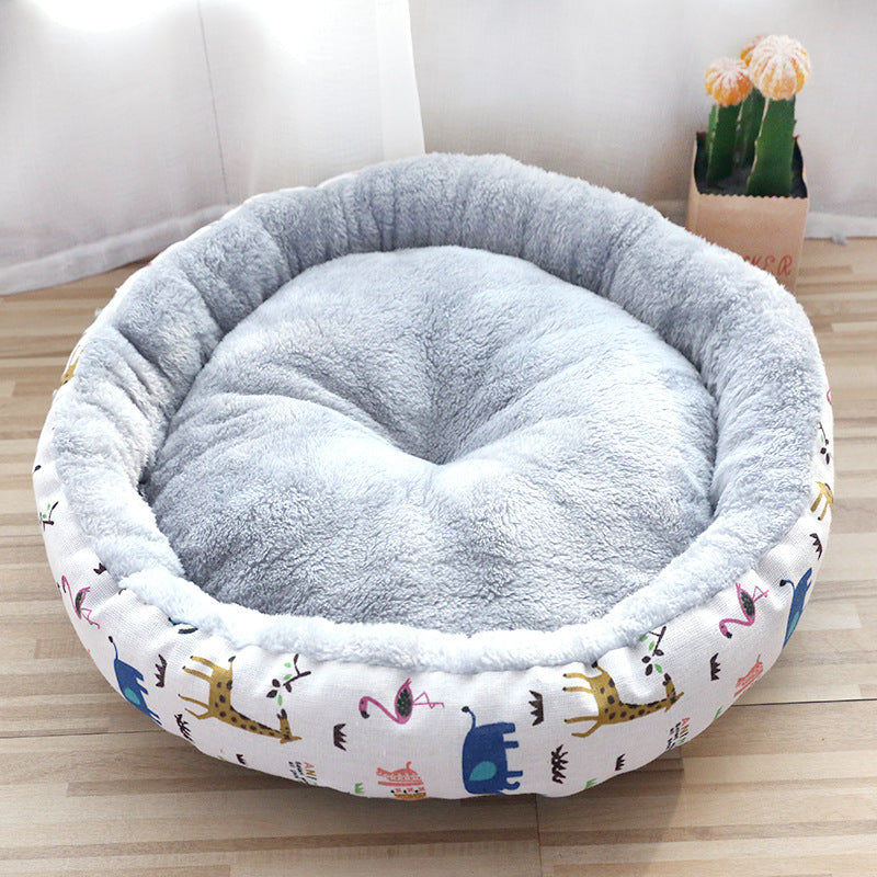 Dog And Cat Padded Cotton Bed
