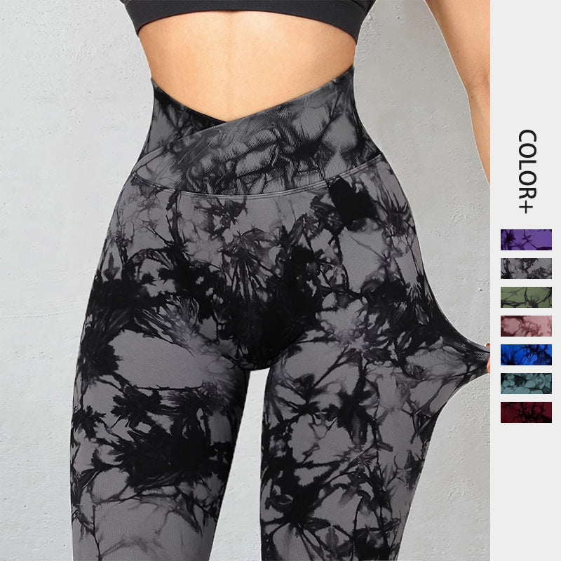 Seamless Tie Dye Sporty Leggings