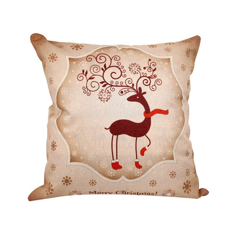 Home Creative Linen Christmas Pillowcase