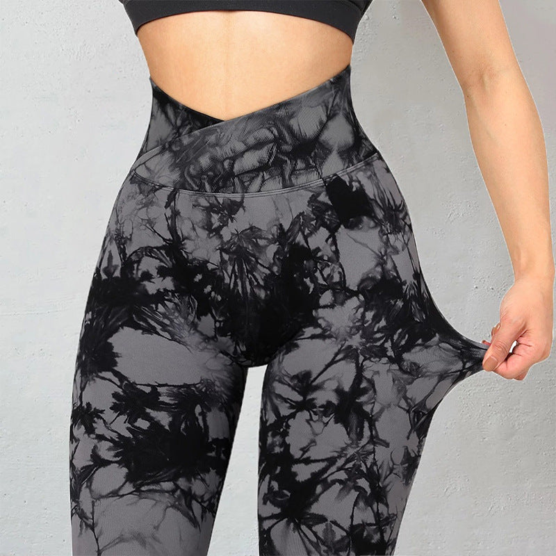Seamless Tie Dye Sporty Leggings