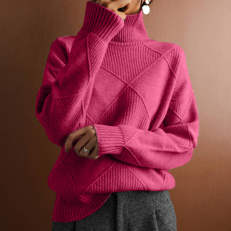 Women's Knitted Long-sleeved Sweater
