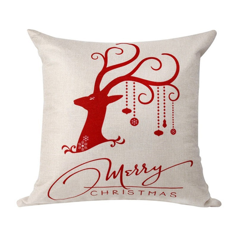 Home Creative Linen Christmas Pillowcase