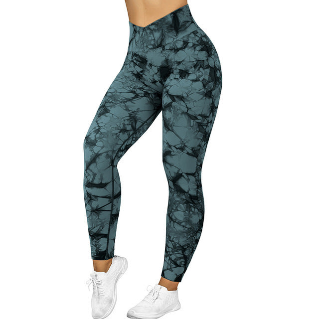 Seamless Tie Dye Sporty Leggings