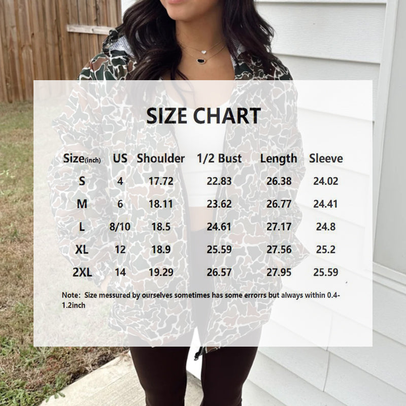 Women's Duck Camouflage Hooded Jacket