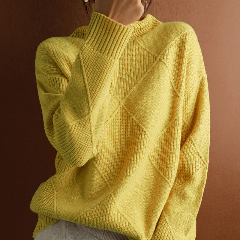 Women's Knitted Long-sleeved Sweater