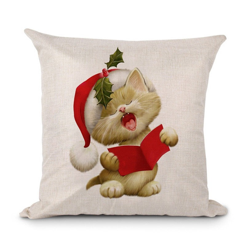 Home Creative Linen Christmas Pillowcase