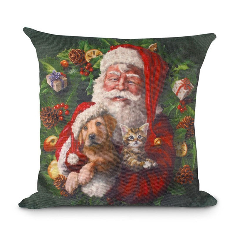 Home Creative Linen Christmas Pillowcase