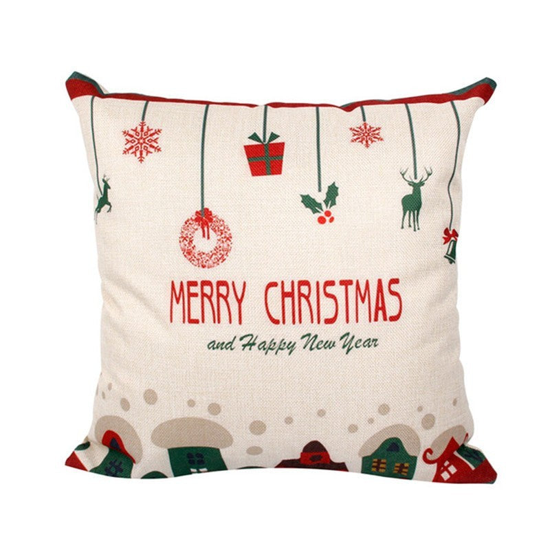 Home Creative Linen Christmas Pillowcase