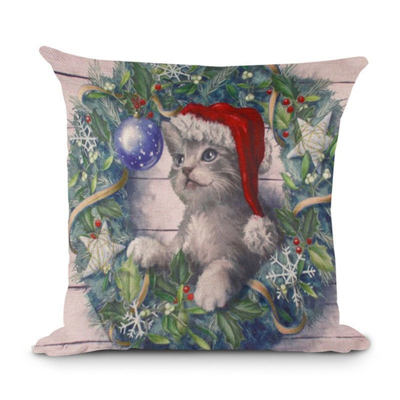 Home Creative Linen Christmas Pillowcase