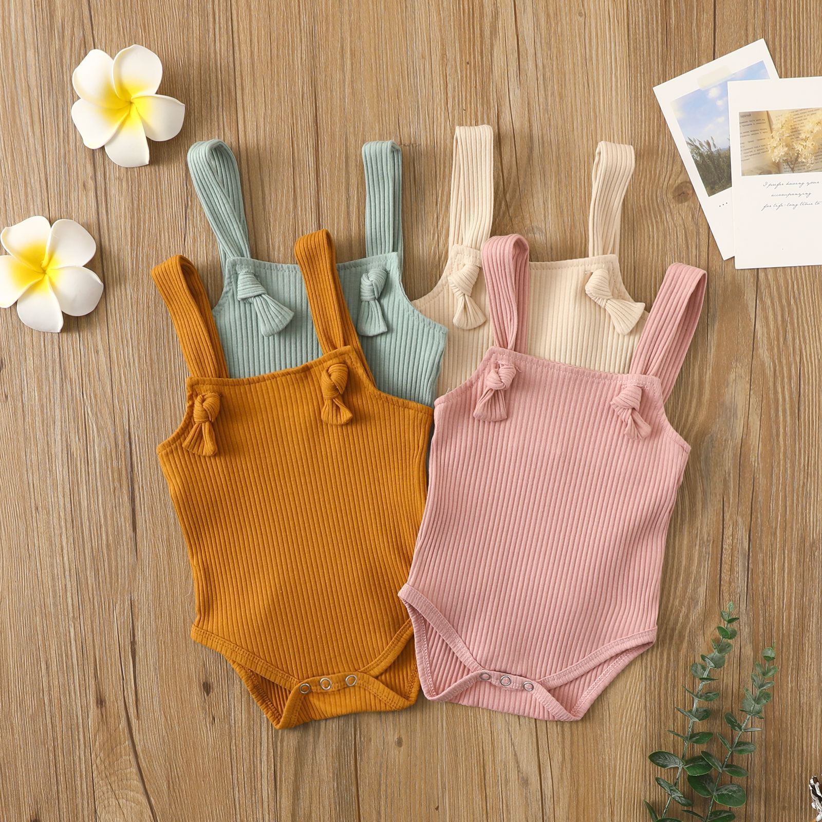 Baby Cotton Strap Romper