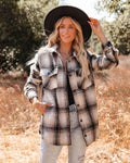 Casual Plaid Shirt Jacket