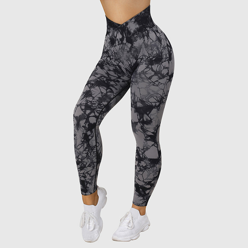 Seamless Tie Dye Sporty Leggings