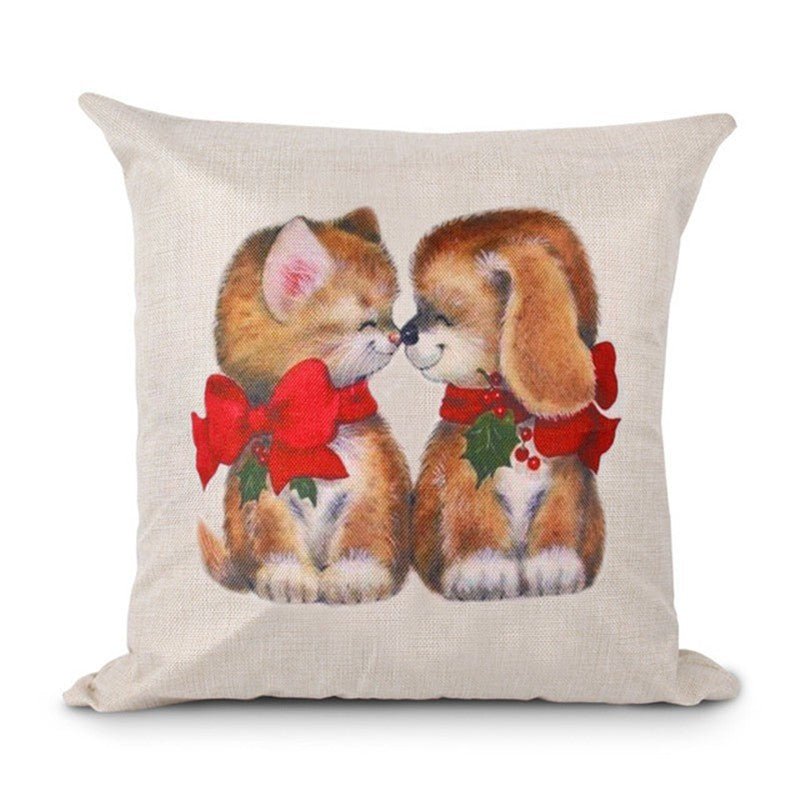 Home Creative Linen Christmas Pillowcase