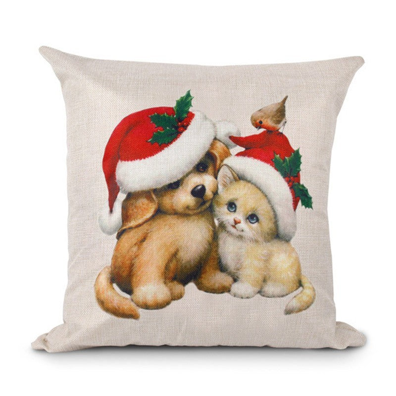 Home Creative Linen Christmas Pillowcase