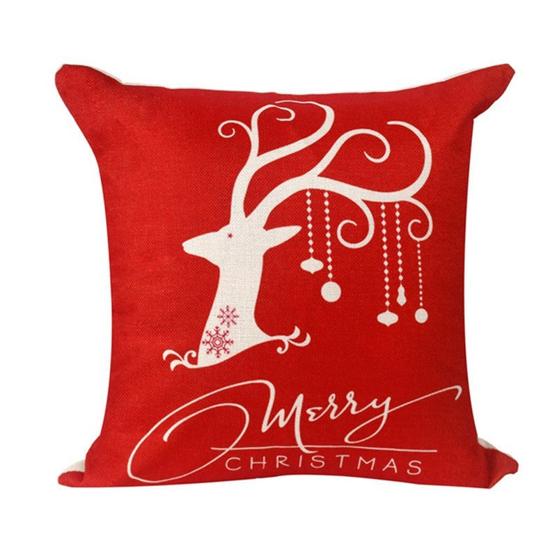 Home Creative Linen Christmas Pillowcase