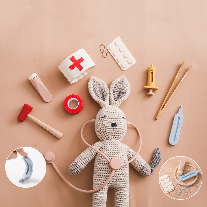 Children Playhouse Toy Doctor Stethoscope Educational Set