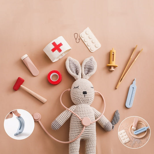 Children Playhouse Toy Doctor Stethoscope Educational Set